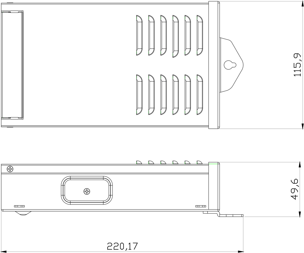 自冷灌膠防雨電源 300W 12V